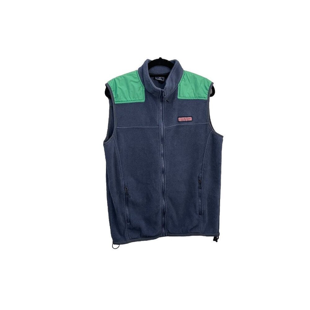 Vineyard Vines Fleece Shep Vest Men Medium Zipped Pockets